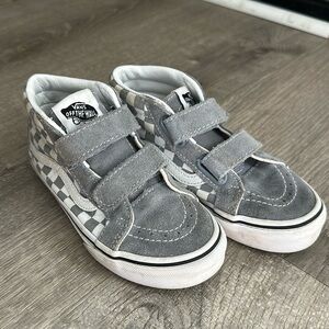 Checkerboard Velcro Vans